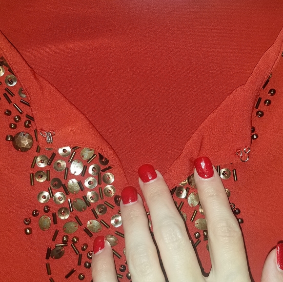 Susan Graver Liquid Knit Long Sleeve Sequin Tunic - Picture 6 of 10